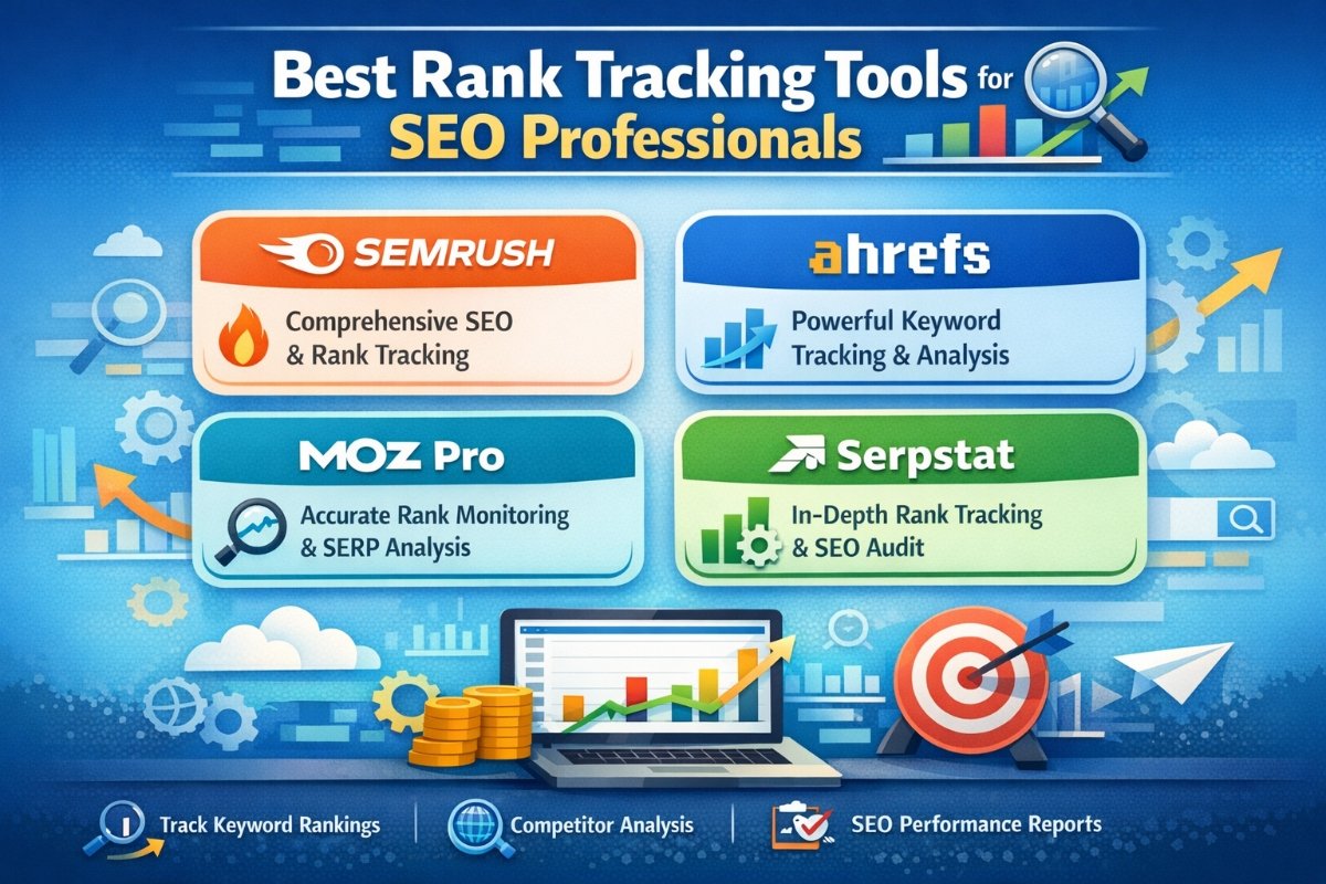 Best rank tracking tools dashboard showing keyword rankings and SEO performance metrics