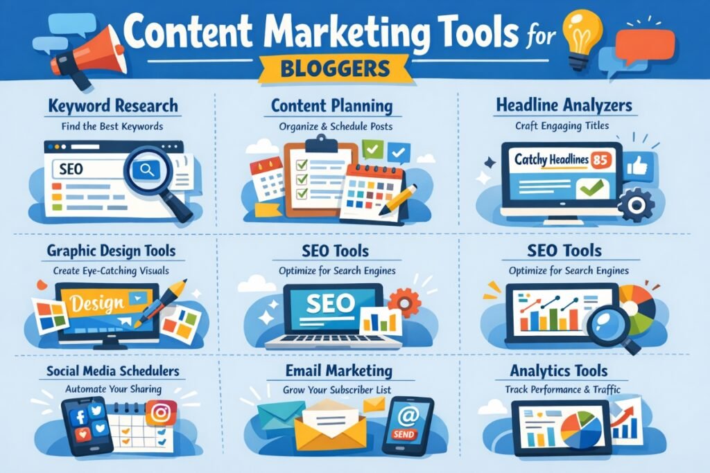Best Content Marketing Tools For Bloggers To Improve SEO And Content Strategy