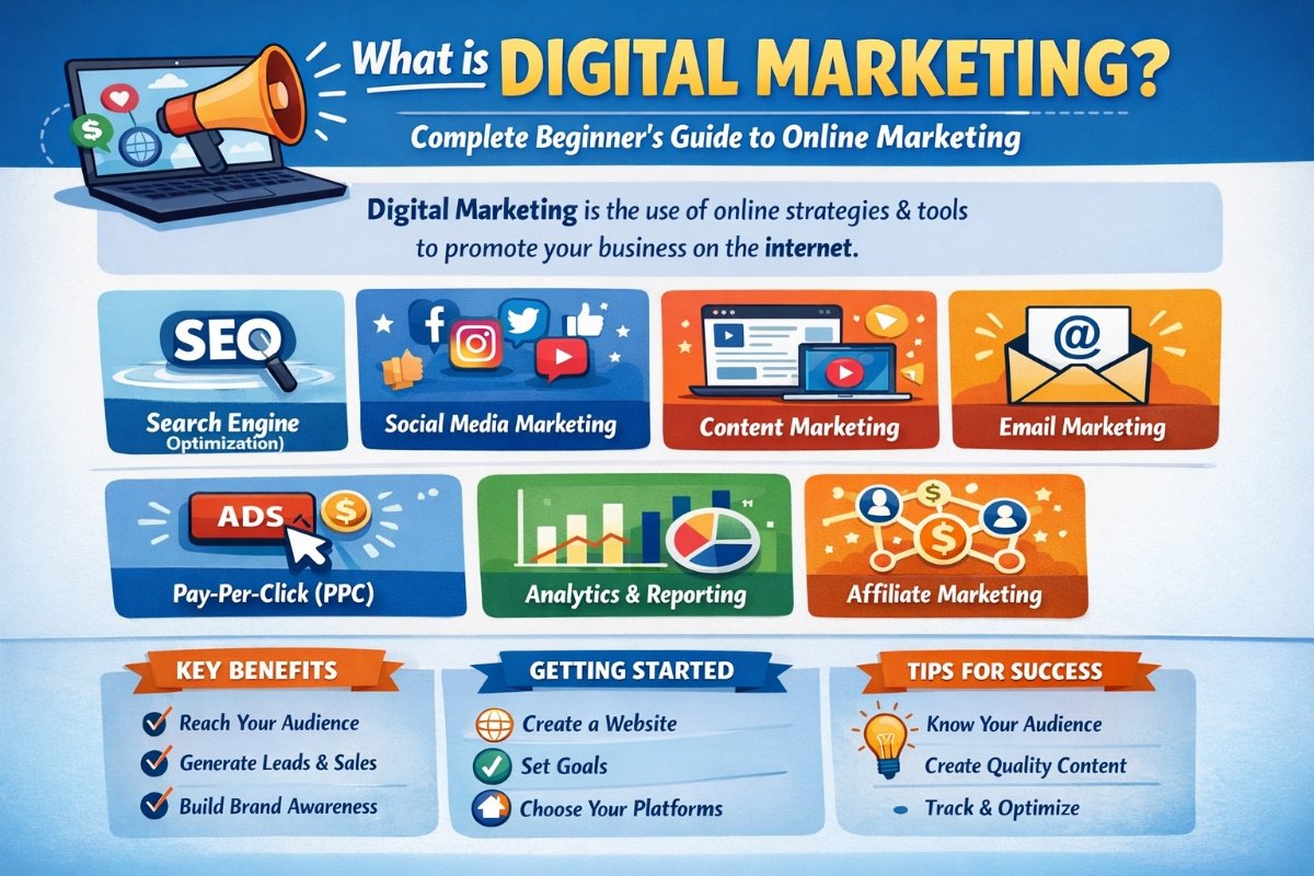 What is digital marketing beginner guide to online marketing strategies