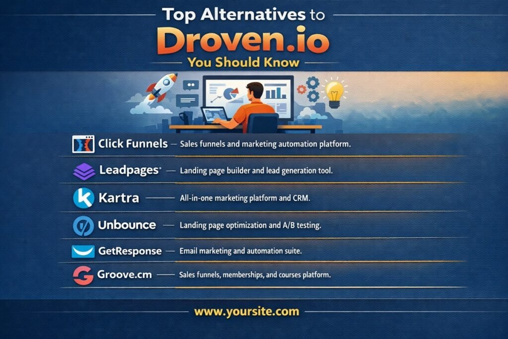 Top alternatives to Droven.io AI automation tools for workflow marketing and sales automation in 2026