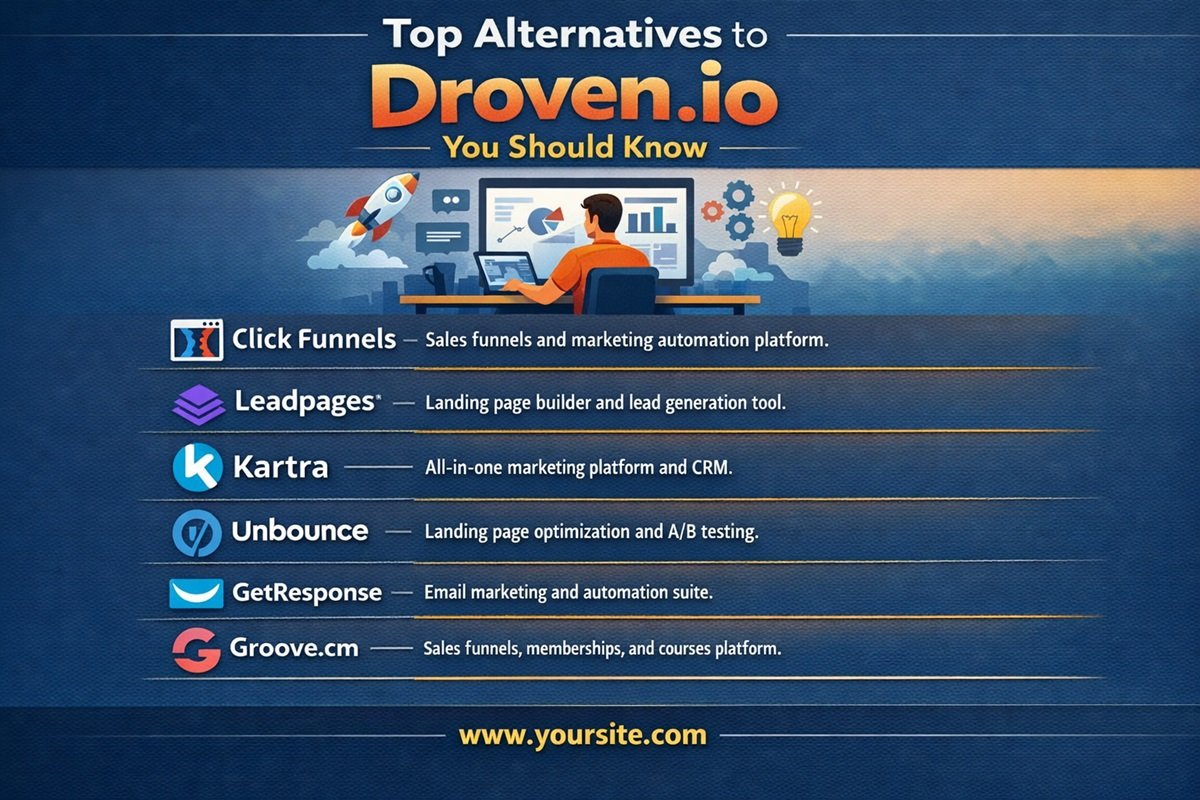 Top alternatives to Droven.io AI automation tools for workflow marketing and sales automation in 2026